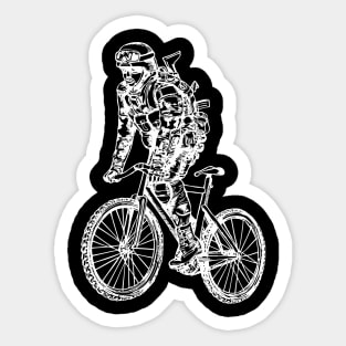 SEEMBO Soldier Cycling Bicycle Bicycling Biker Biking Bike Sticker